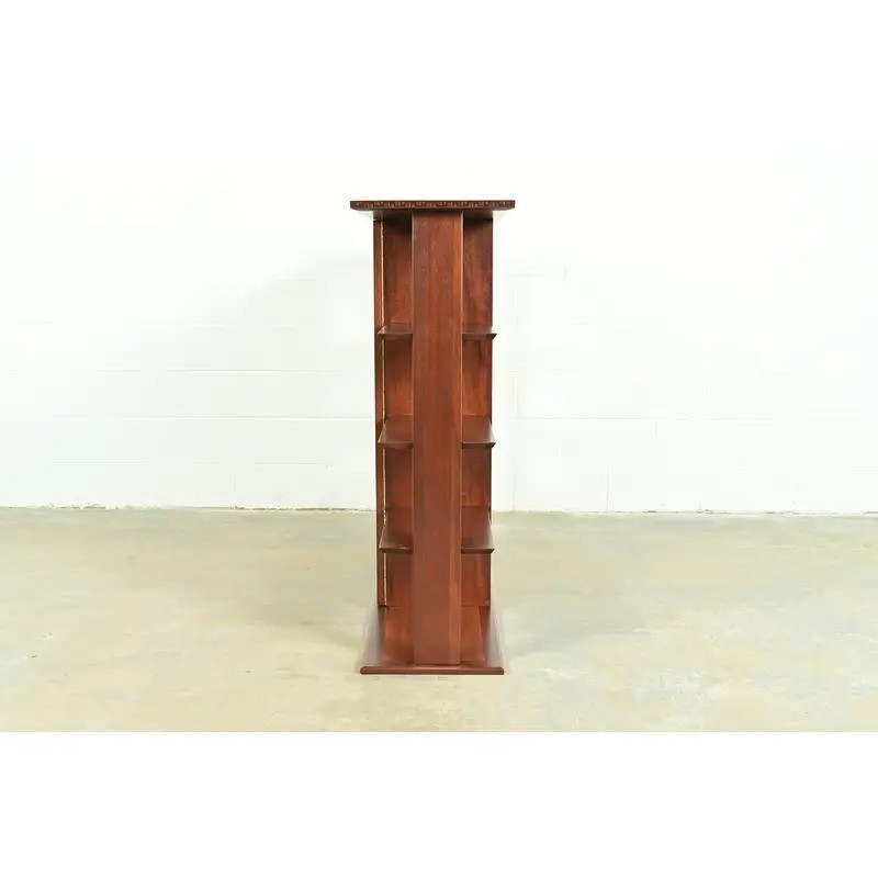 Frank Lloyd Wright Taliesin Mahogany Bookcase or Room Divider, Newly Refinished