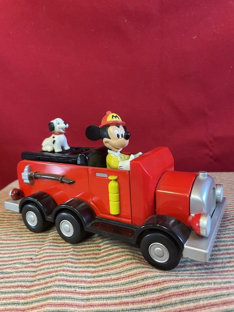 Disney's "Mickey's Fire Dept. Engine 71 Fire Truck pull back toy.