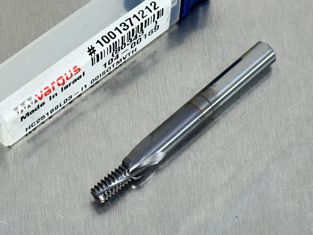 Vargus M6x1 Carbide Thread Mill Helical 3FL 80343