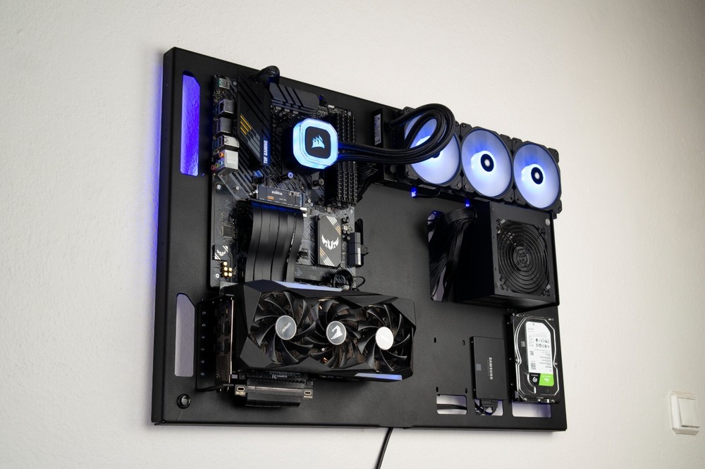 ABKCase Wall Computer Case, Computer Wall Mount,Premium Wall-Mountable Computer