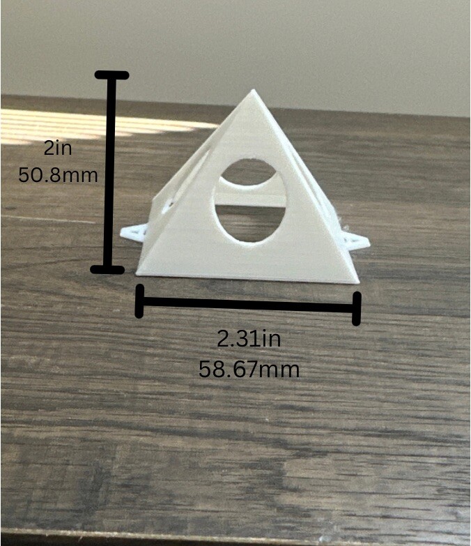 3D Printed Paint Triangles - Essential Paint Tools for Artists - Pyramid Stands