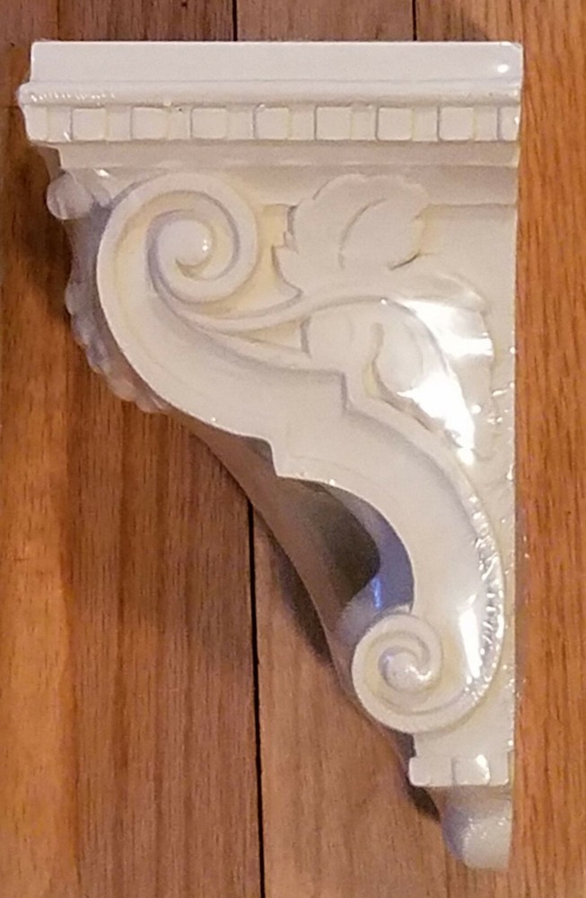 One Off White Resin Grape Corbel - NEW (More available)