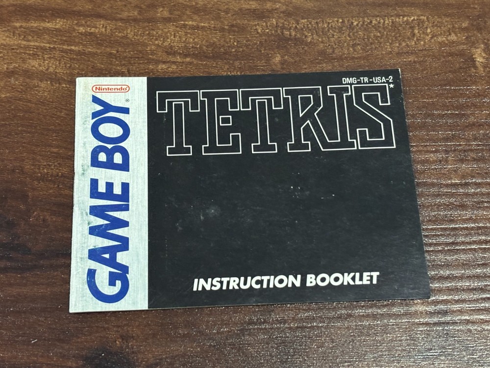 Tetris Original Black Nintendo Gameboy Instruction Manual Only