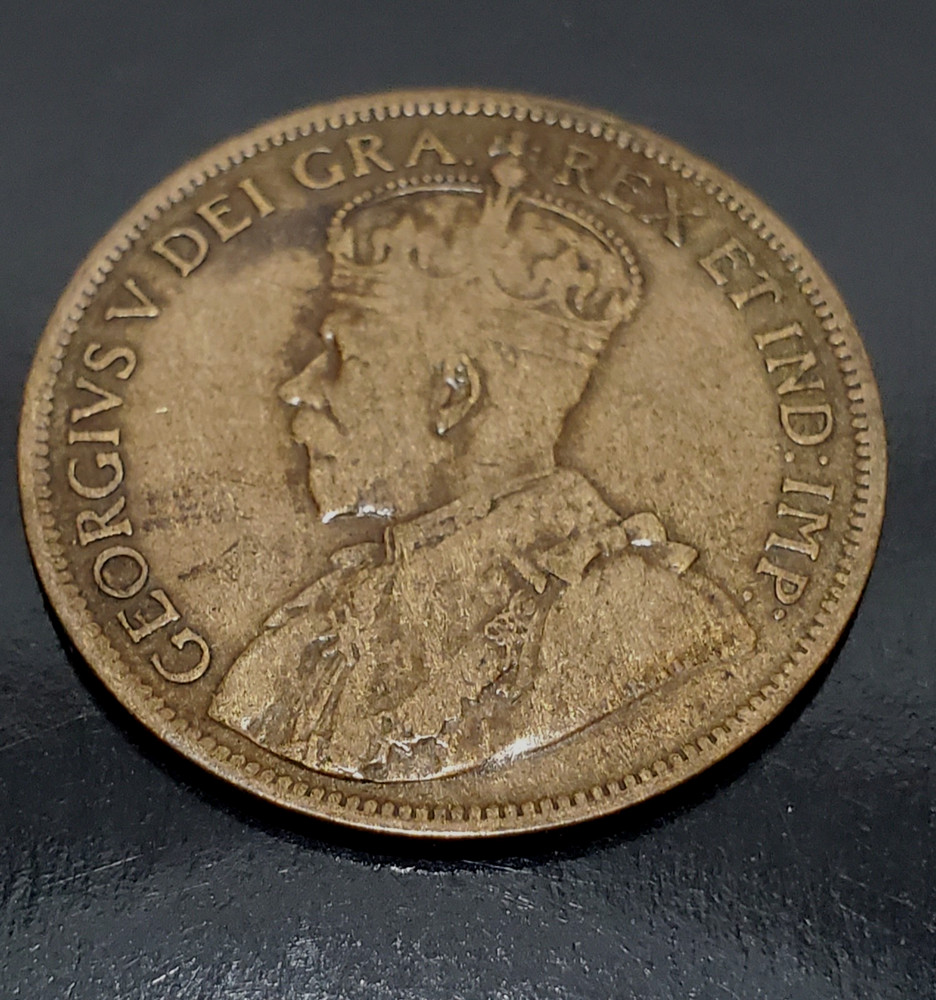 1917 CANADA LARGE CENT * LARGE PENNY ONE CENT * CANADIAN CENT *