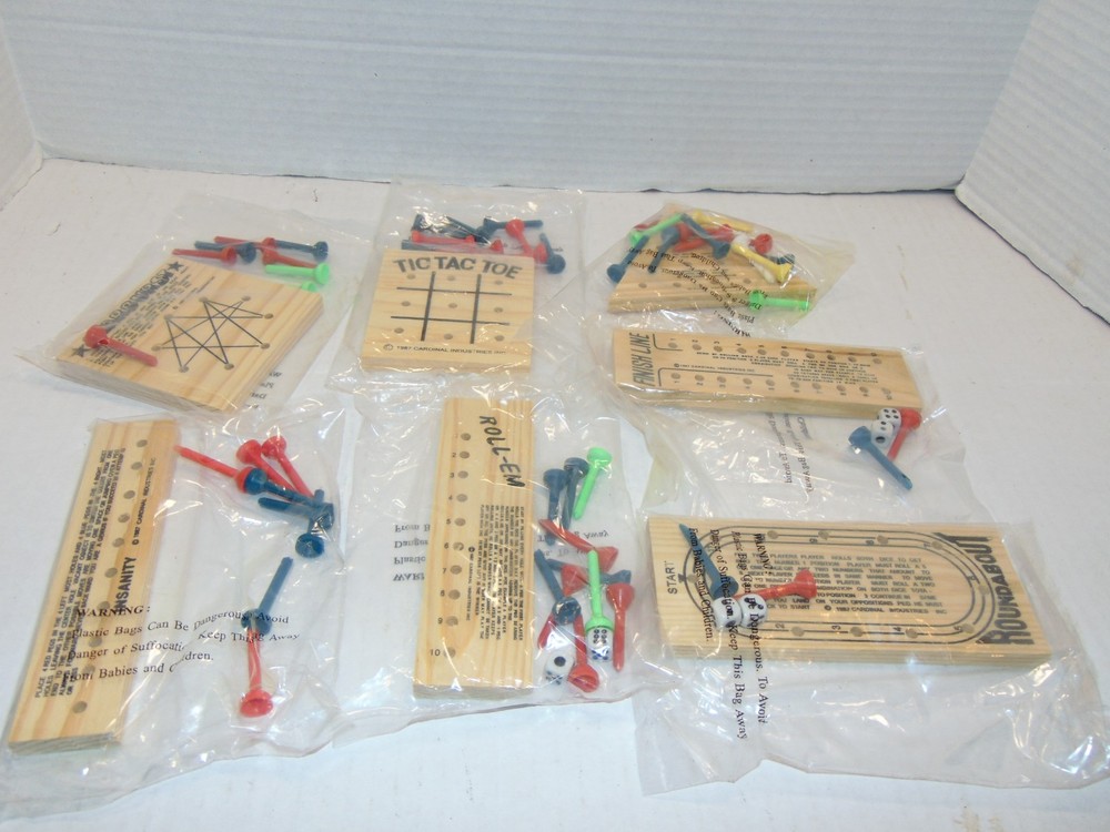 2009 Cardinal Solid Wood Teasers 7 Different Brain Busters Family 6+ New
