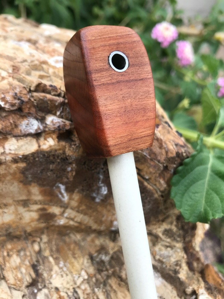 Handmade Ceramic Rod Cherry Handle 3/8" Knife Sharpener