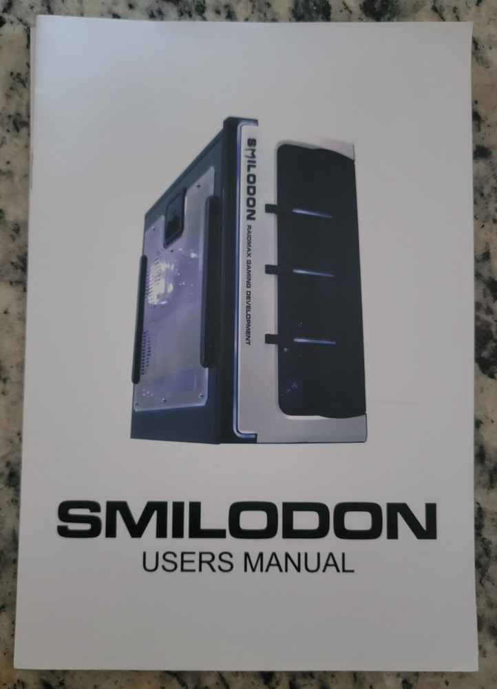 RaidMax Smilodon Gaming Development System ~ Original USER MANUAL & documents