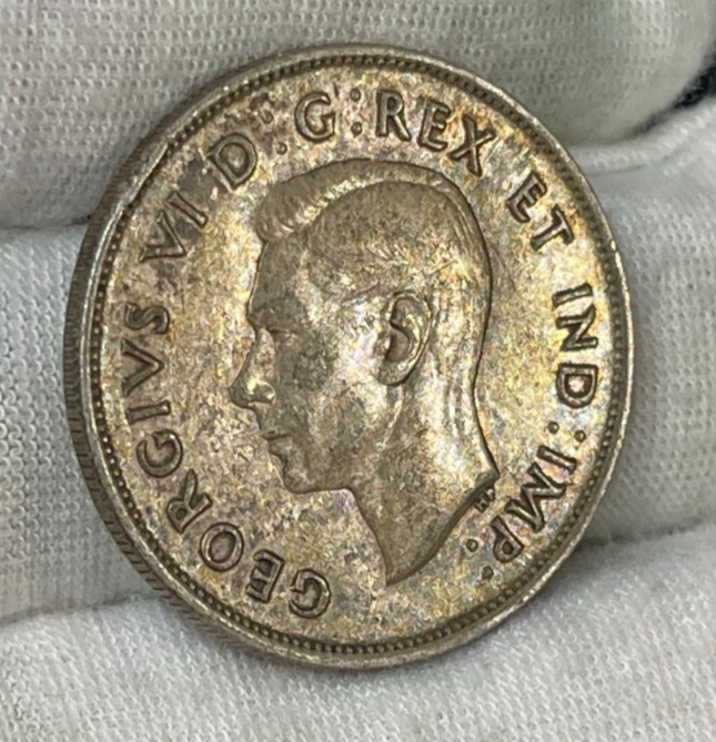 1940 Canada 50 Cents Silver Coin