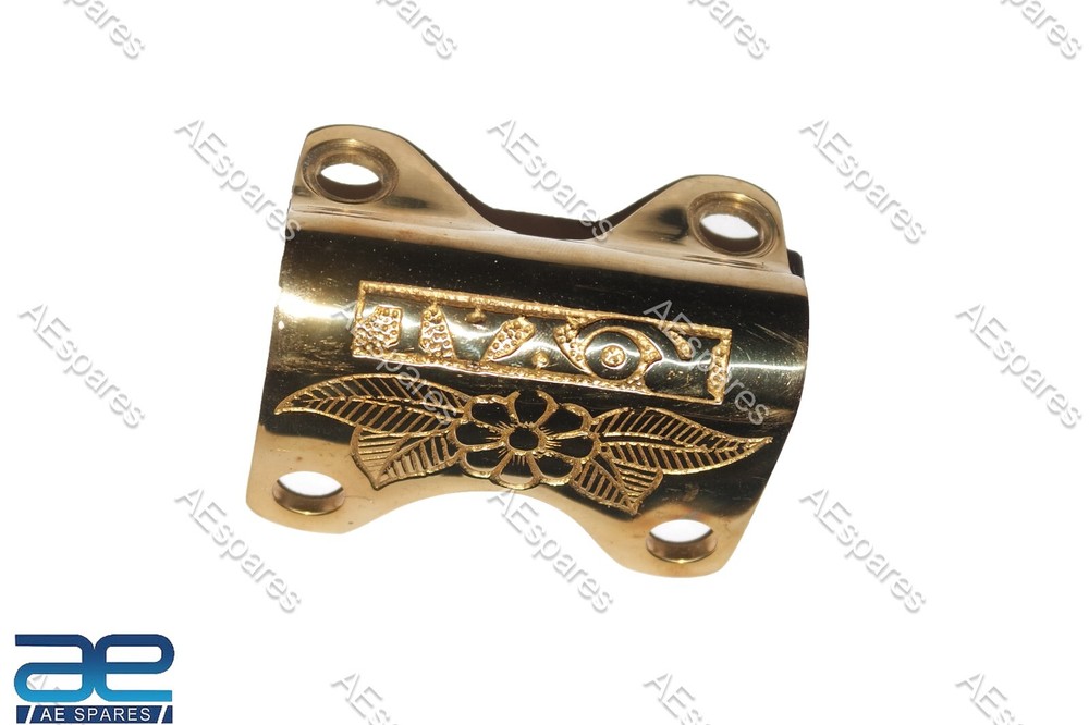 Customized Golden Handle Bar Clamp Brass For Royal Enfield