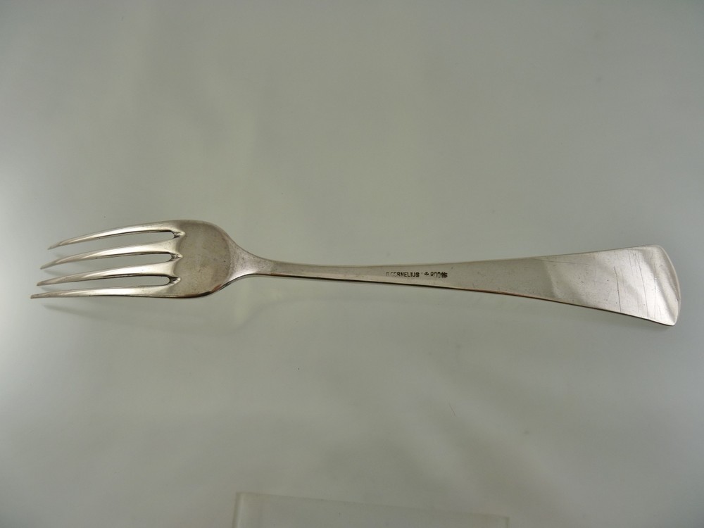 unknown FEATHER EDGE DINNER FORK .800 BY CORNELIUS EUROPE "LL"