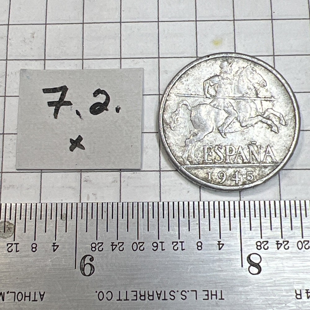 1945 Spain 10 Cent Coin