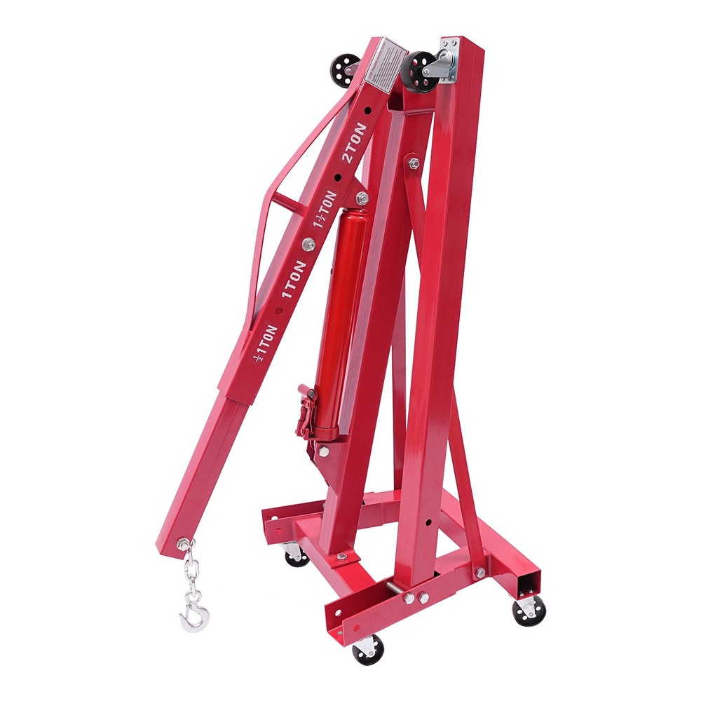 2 Ton Folding Hydraulic Crane With Electric Leveling Device For Cherry Pickers