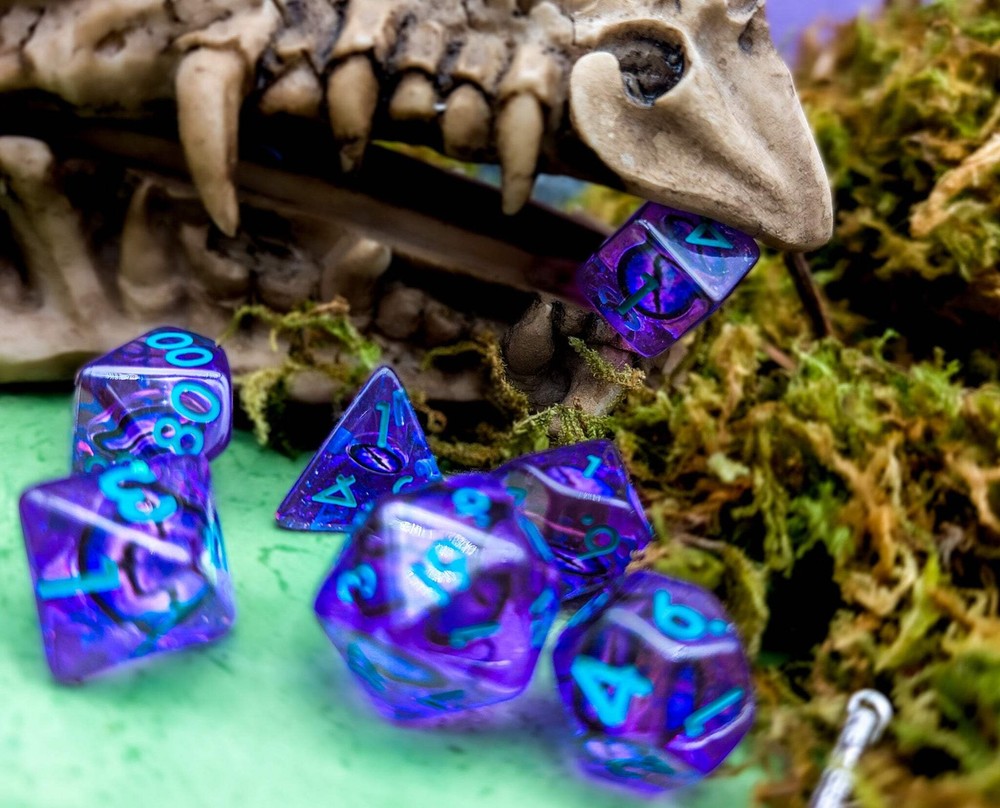 Purple Dragon Eye Dice Set