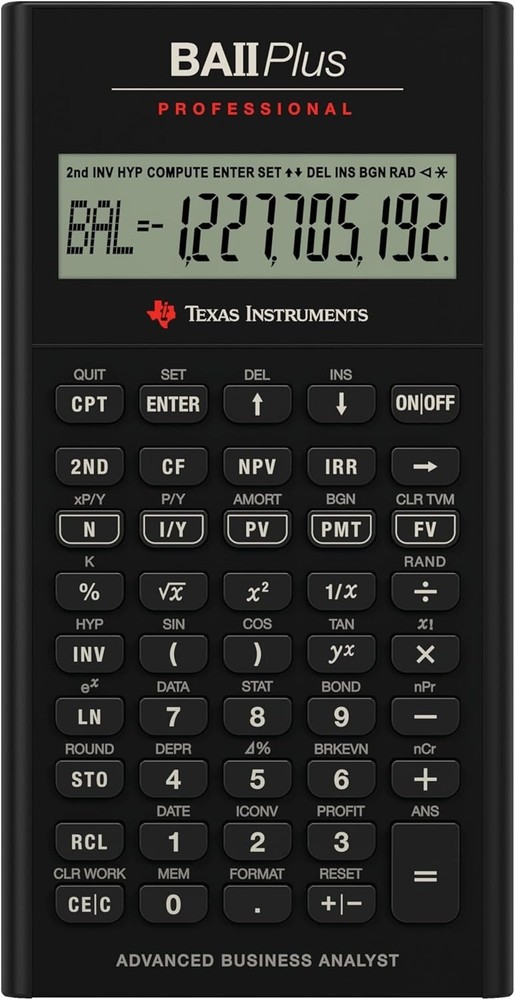 Efficient BA II Plus Calculator with Automatic Power Down Feature for Durability