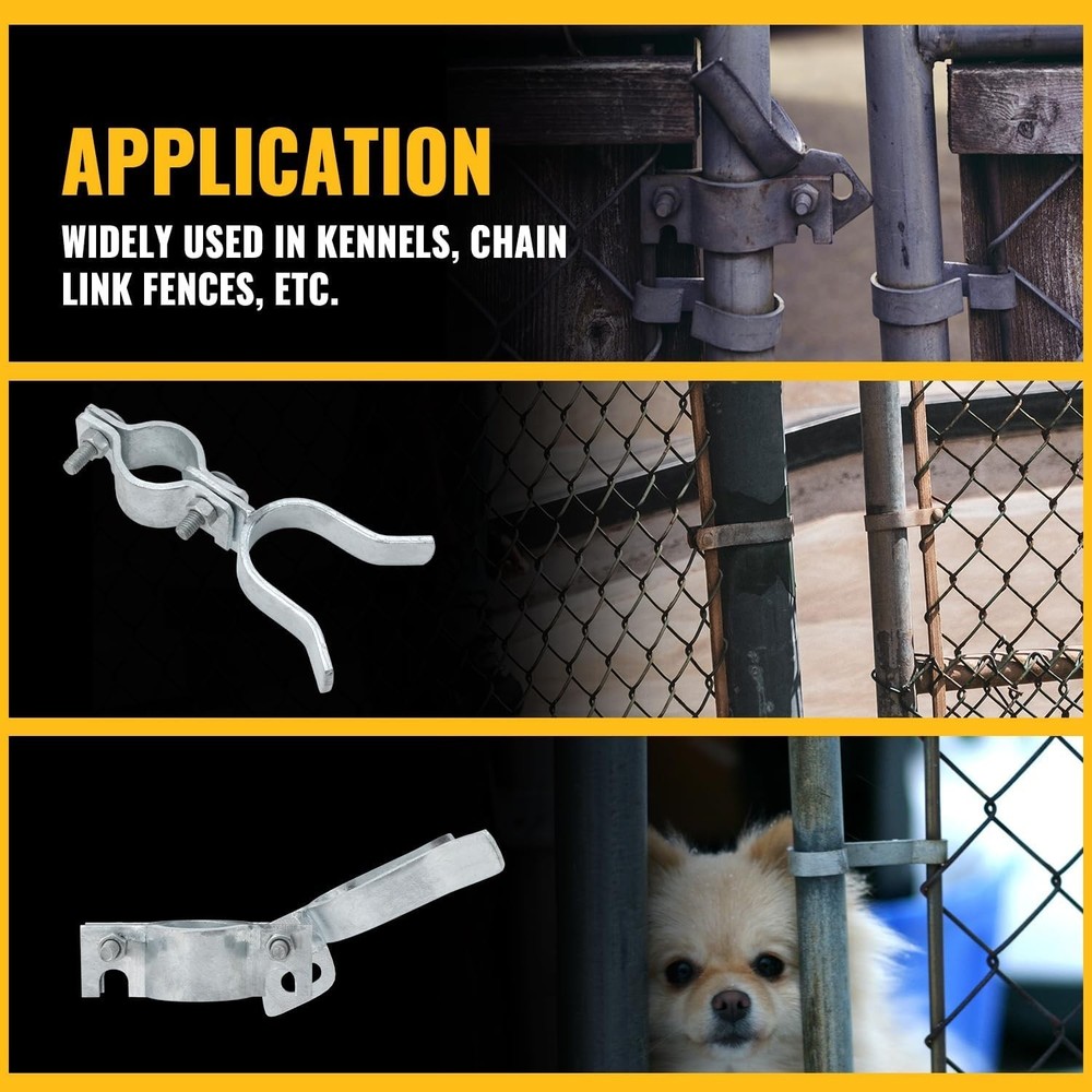 Fence Fork Lock, Galvanized Steel, 1 PCS