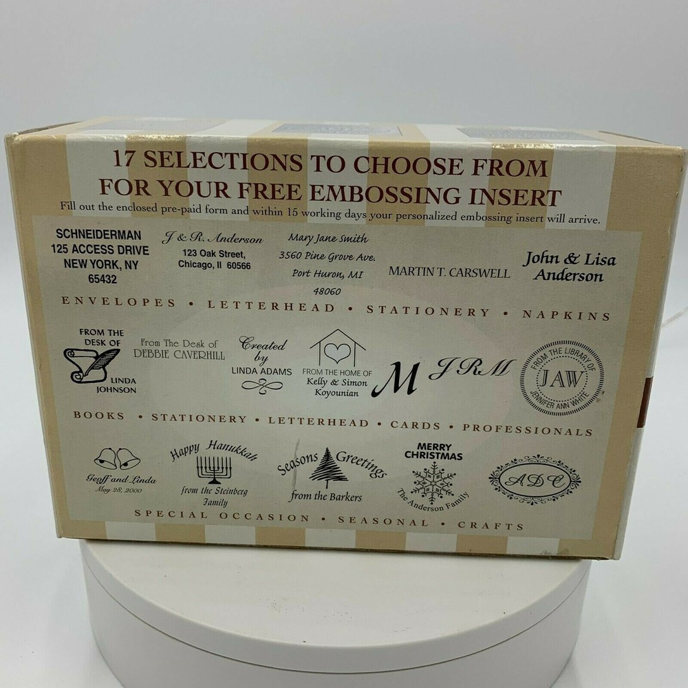 mark maker personal embosser personalized desk book