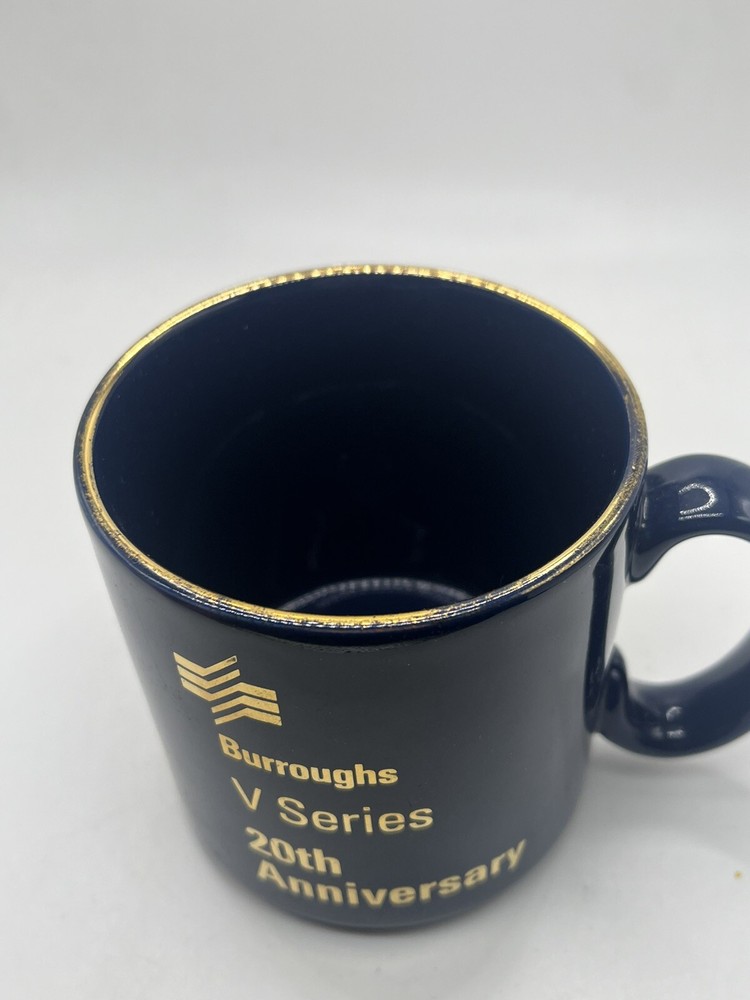 Burroughs V Series 20th Anniversary Computer Ceramic Coffee Mug Cup Vintage