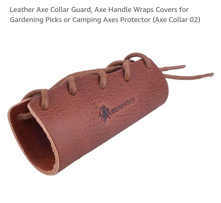 Waynes Dog Leather Axe Collar Guard