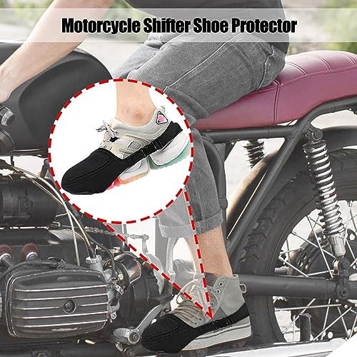2 Pcs Motorcycle Shifter Shoe Protector,Motorcycle Gear Shift Pad,Adjustable