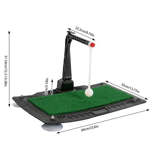 Height Adjustable Golf Swing Trainer Golf Swing & Hitting Training Base Device
