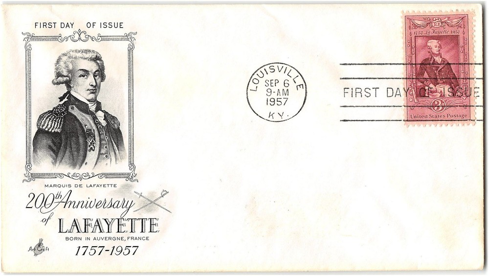 US #1097 First Day Cover (FDC), 1957