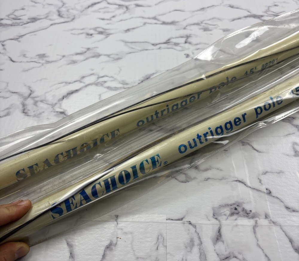 Seachoice Telescoping Outrigger Pole 15' White/Blue Model #88201