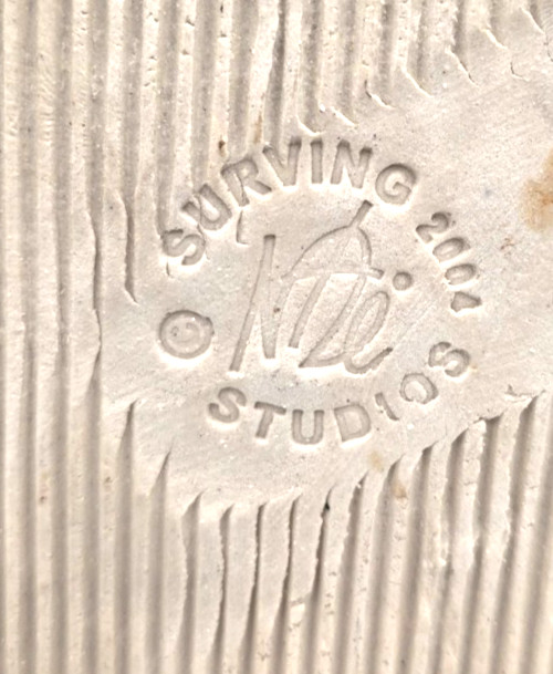 Surving Studio Hyperrealistic Ceramic Toad Tile, Circa 2004