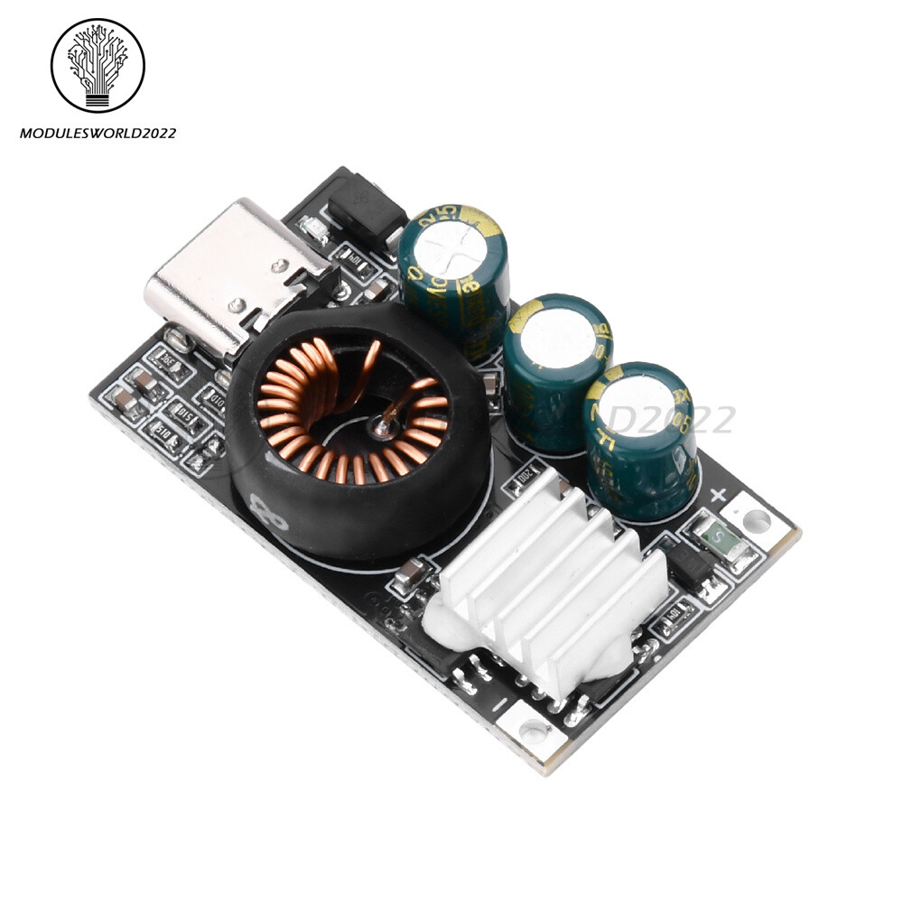 65W Type-C Mobile Phone Fast Charging Board DC Buck Car DIY Modification Module