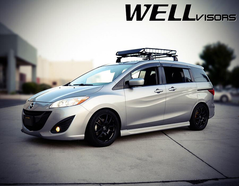 WELLvisors for Mazda 5 2006-2015 Window Visors Wind Deflector Wind Deflectors