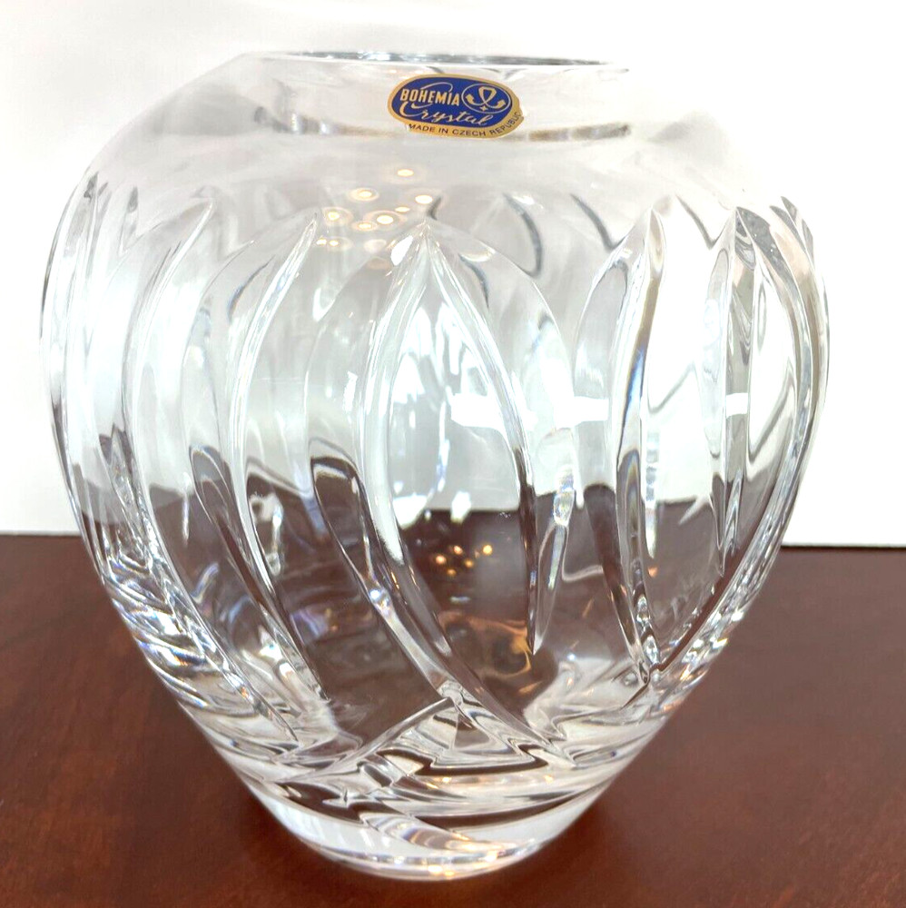Bohemia Crystal Vase 8"