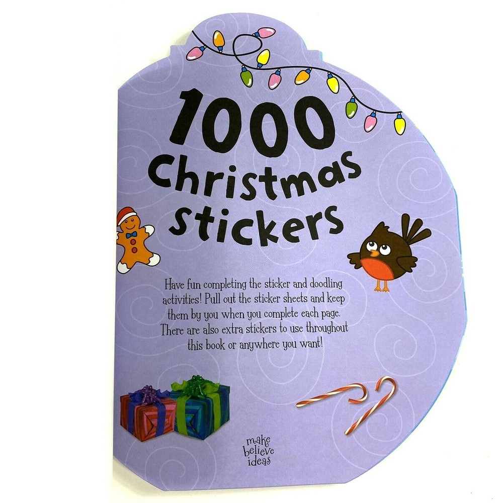 1000 Christmas Stickers Activity Book - NEW