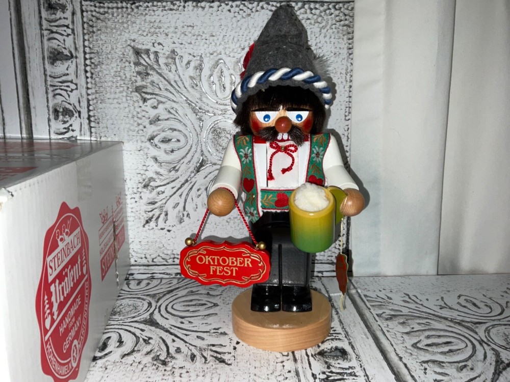 Steinbach Chubby Octoberfest Fan Beer Drinker German Nutcracker - S1353