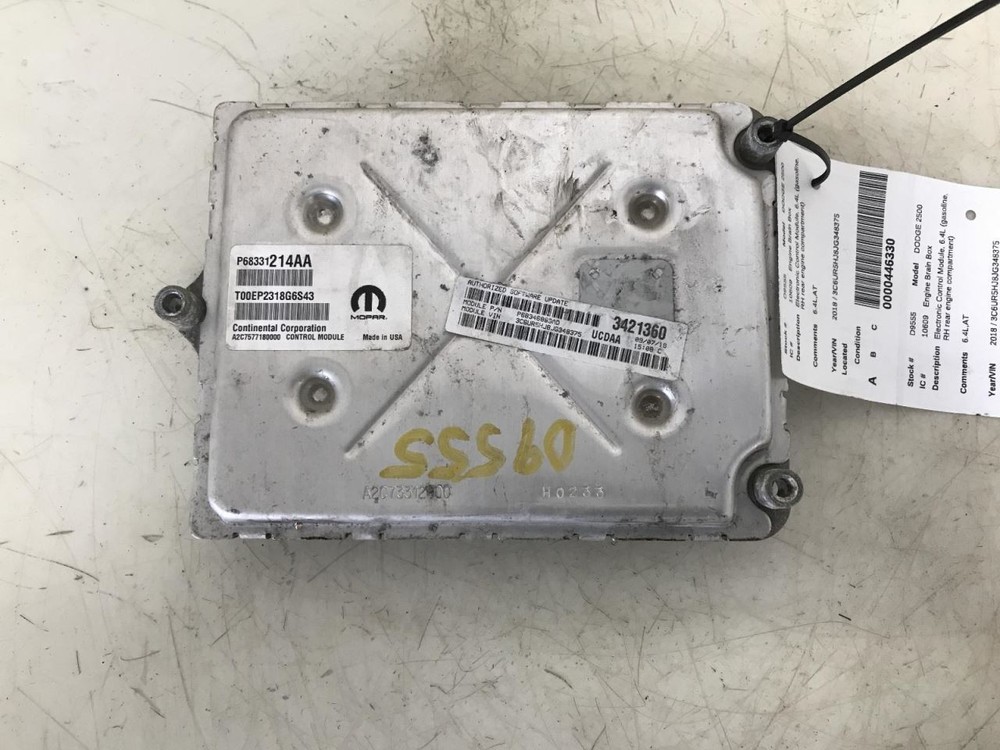 Engine ECM Electronic Control Module 6.4L Fits 18 DODGE 2500 PICKUP 1057161