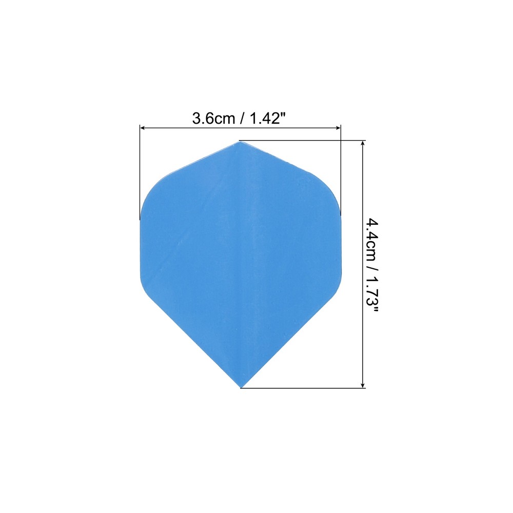 Standard Dart Flights, 15 Pack Flights Blue