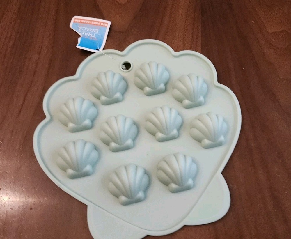 Shell Silicone Ice Cube Tray Novelty Silicone Mold Maker New With Tag