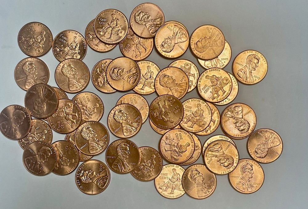09’ Lincoln Bicentennial Penny Roll,Formative Years,AU,LOOK at description (#57)