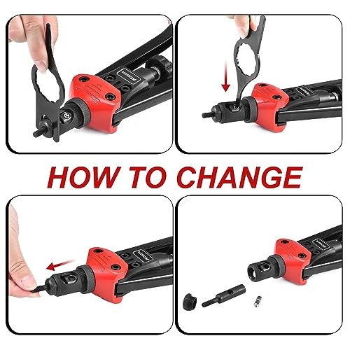 16" Rivet Nut Tool, Professional Hand Rivet Nut Setter 16" Rivet Nut Tool Kit