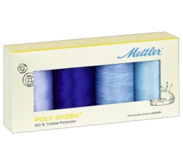 Mettler Poly Sheen Sky Thread Set by Mettler