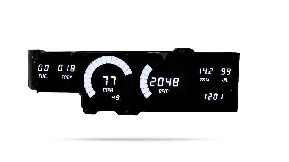 1978-1988 Oldsmobile Cutlass Digital Dash BLUE LED Intellitronix DP1407B