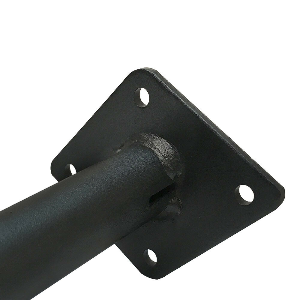 Shelf Support Pipe Style Faceout for Wall Mounted Pipeline Black 4 Pc 3 Inch
