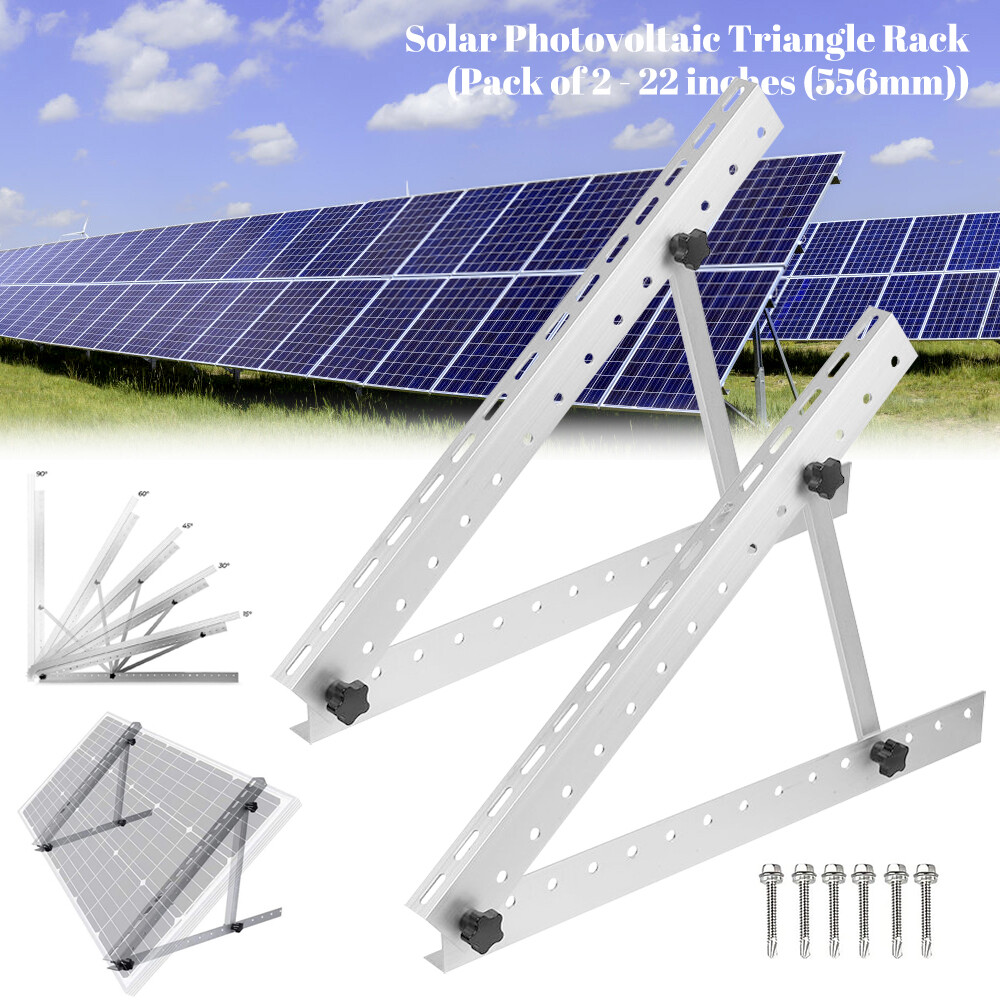 Solar Panel Tilt Mount Brackets Adjustable Angle Ground Wall Roof Boat Mounting