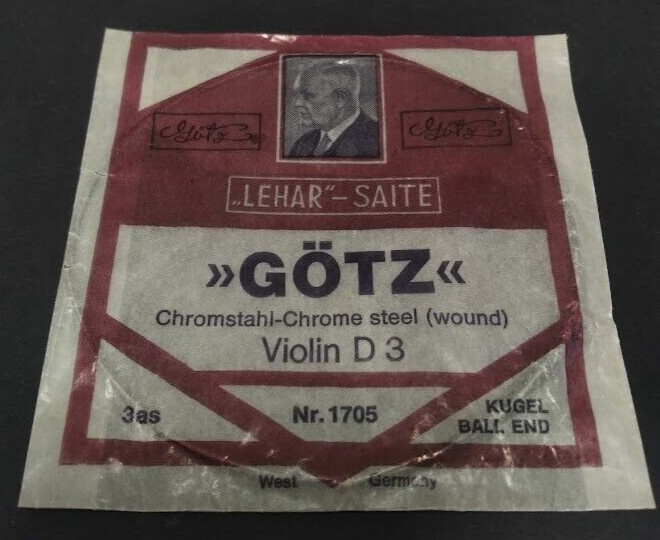 Vintage Violin String Set Original Gotz Lehar Saite West Germany