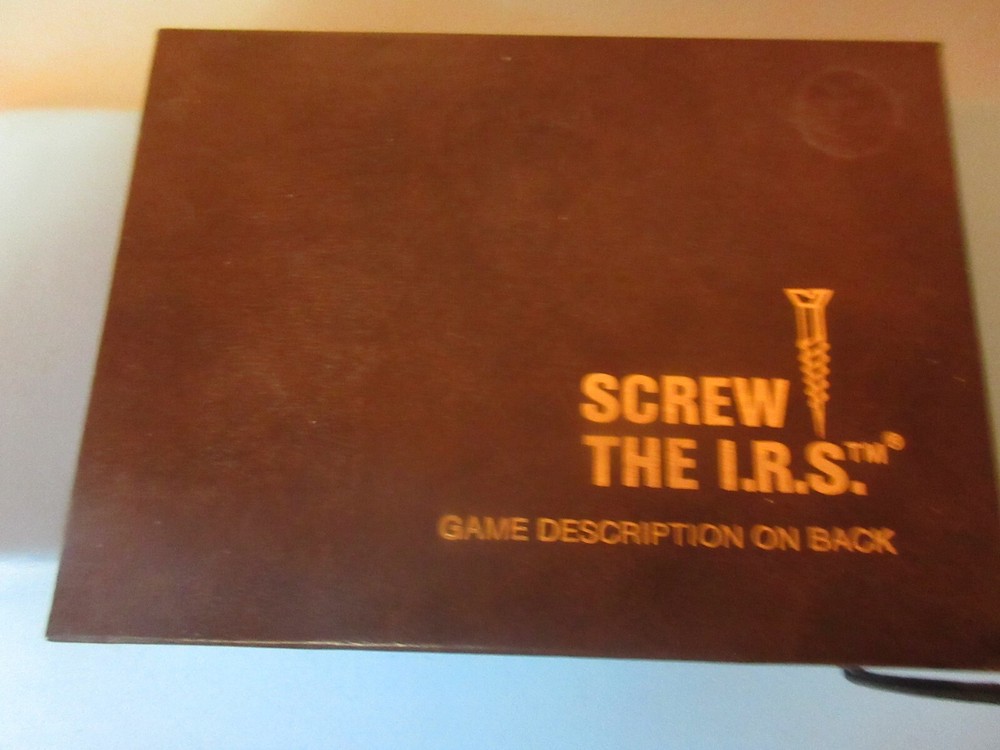 Screw the IRS Card Game - Complete in Original Box