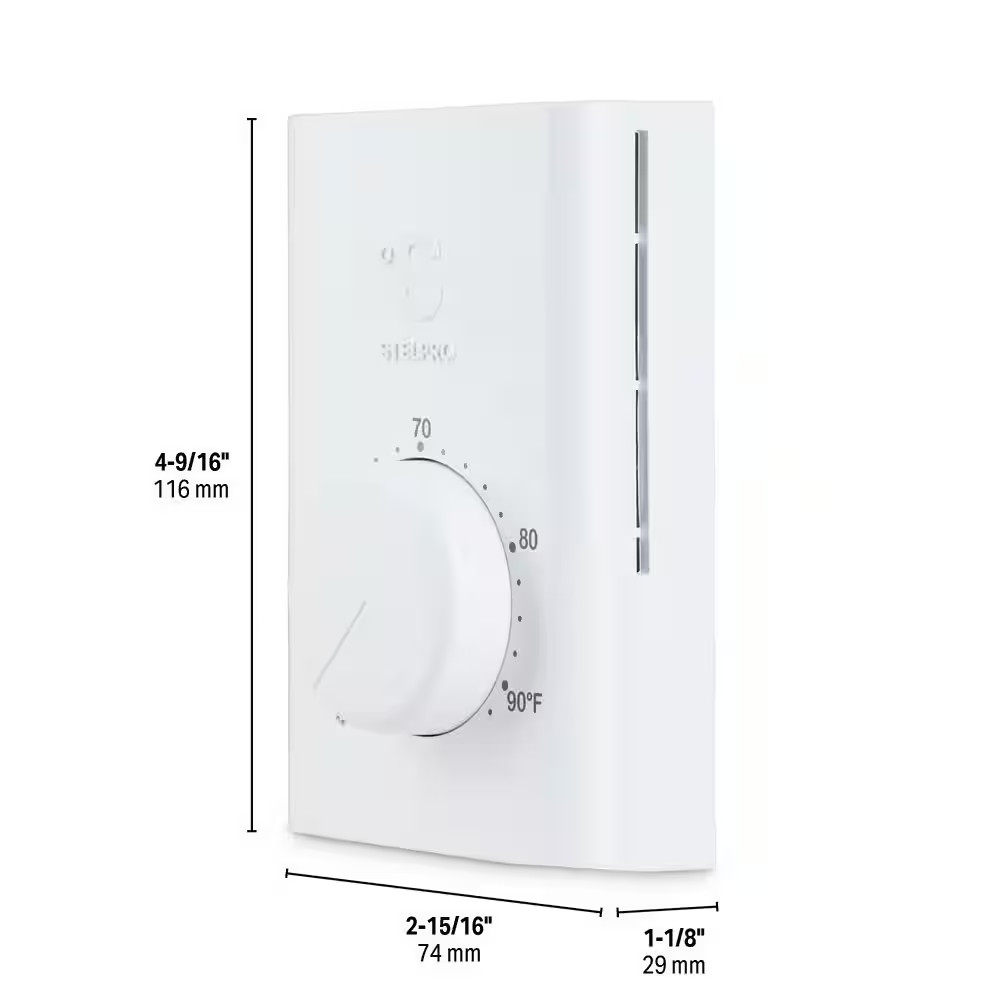 Double-Pole 22 Amp Line Voltage 120/240-Volt Mechanical Wall-Mount Non Programma