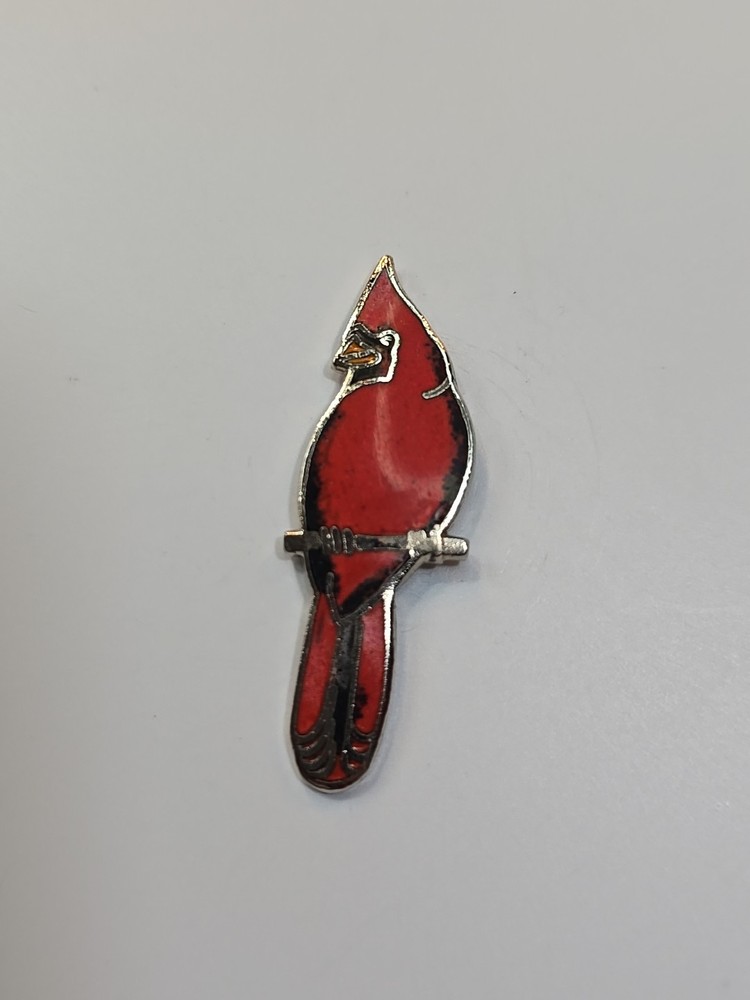 Cardinal Red Bird Lapel Pin Tie Tack