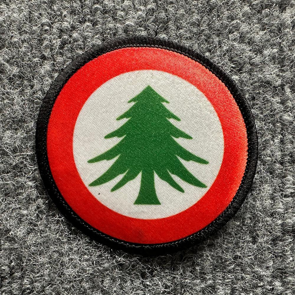 New England Morale Patch Hook & Loop Independence Republic of New England Round
