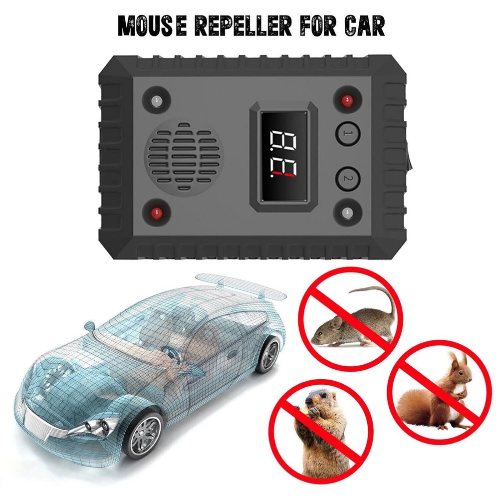 DC Ultrasonic Mouse Repeller for Car Wire Engine Rat Rodent Deterrent