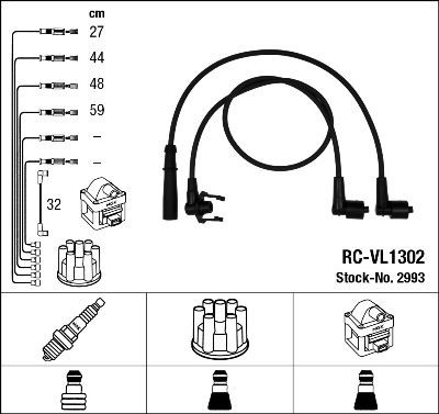Ignition Cable Kit NGK 2993