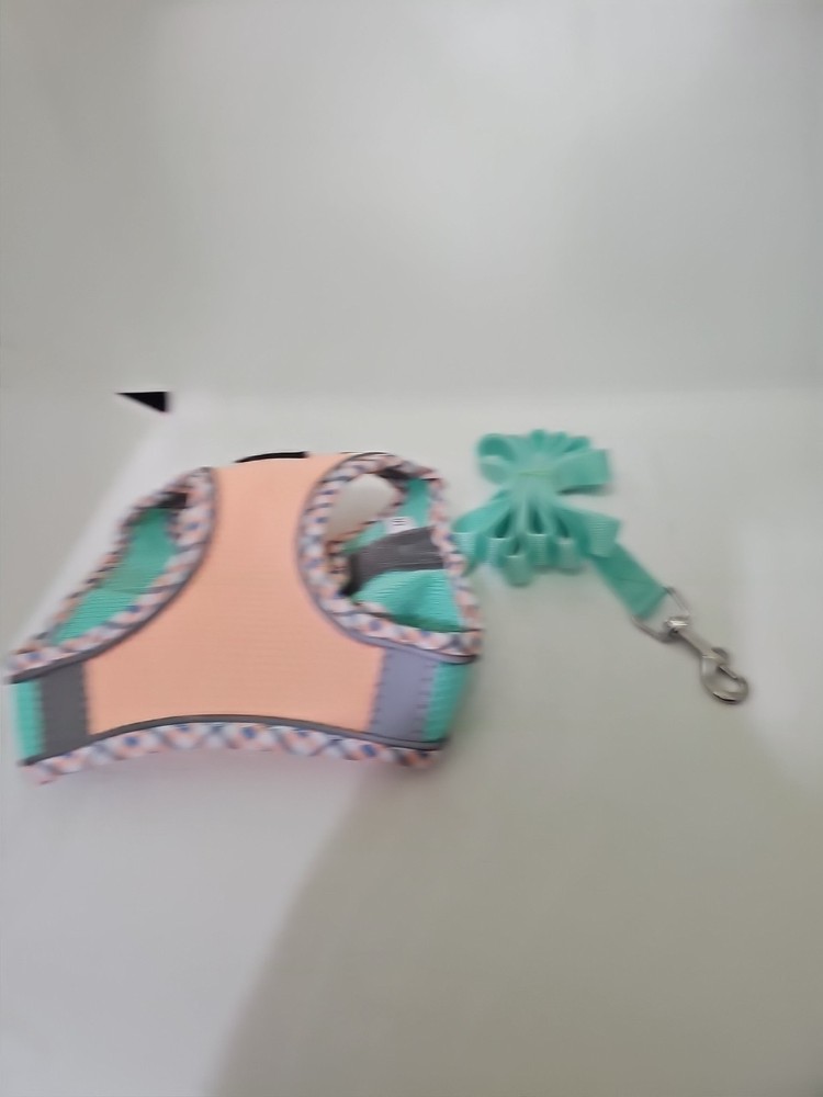 Alltle Pink and Green Pet Harness Size Small