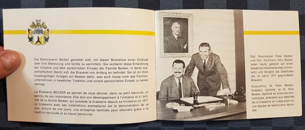 BREWERY BECKER BROCHURE